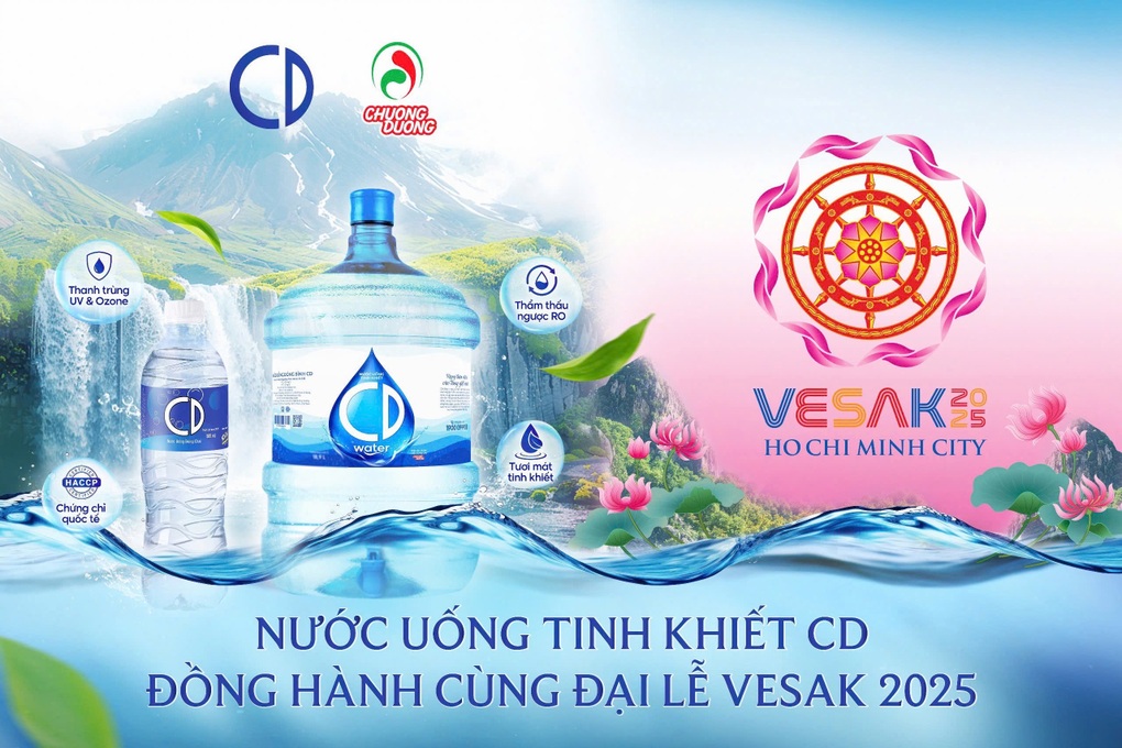 Nước uống tinh khiết đóng bình CD đồng hành cùng đại lễ Phật Đản VESAK 2025 - 2 Nước uống tinh khiết đóng bình CD đồng hành cùng đại lễ Phật Đản VESAK 2025 - 2