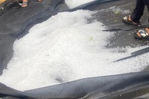 Mưa đá xuất hiện ở Sơn La