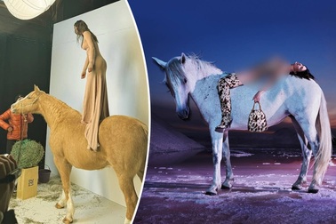 Các siêu mẫu nổi tiếng thế giới bị chỉ trích khi chụp hình với ngựa