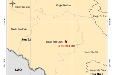 Động đất mạnh 3,2 độ tại tỉnh Sơn La