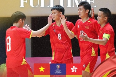 Tuyển futsal Việt Nam đại thắng 9-1, rộng cửa tham dự cúp châu Á