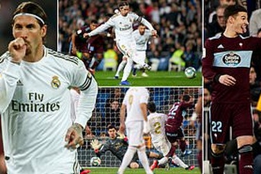 Real Madrid đánh rơi chiến thắng trước Celta Vigo