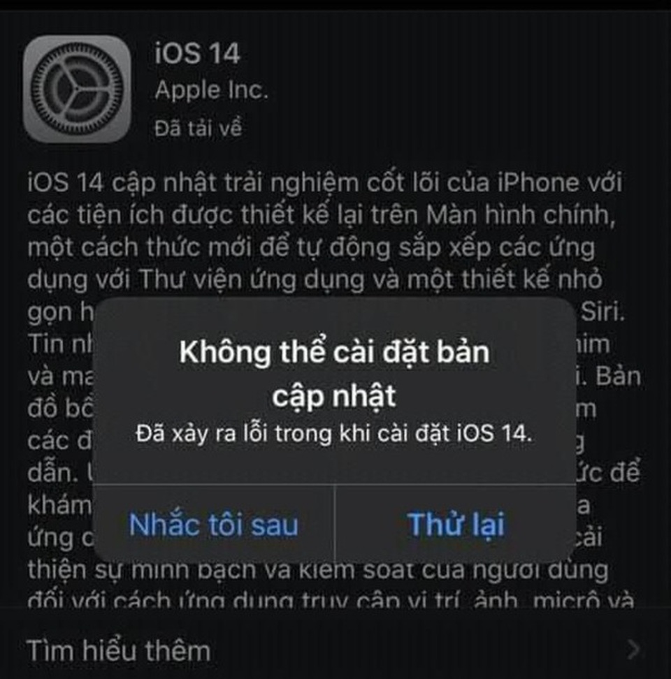 Hối hận khi nâng iOS 14, nhiều người tìm cách hạ xuống iOS 13 - 8 Hối hận khi nâng iOS 14, nhiều người tìm cách hạ xuống iOS 13 - 8