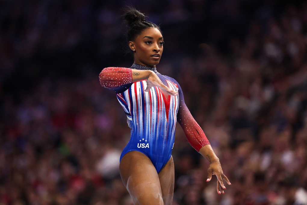 The final footage of American gymnastics legend Simone Biles' career - 3