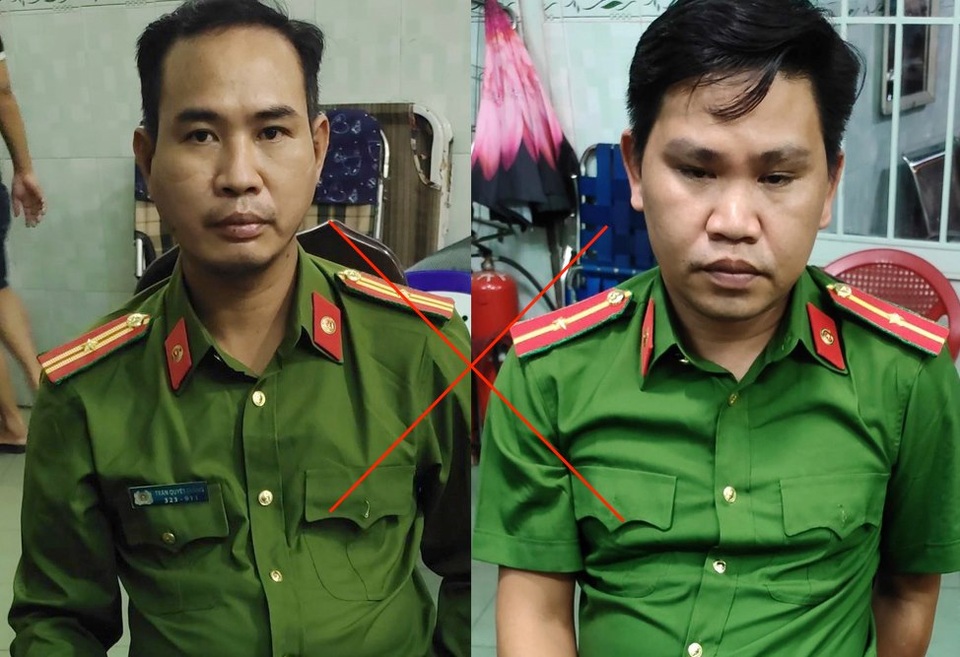 Hai công an “dỏm” bị bắt giữ khi đang đọc lệnh bắt người - 1 Hai công an “dỏm” bị bắt giữ khi đang đọc lệnh bắt người - 1