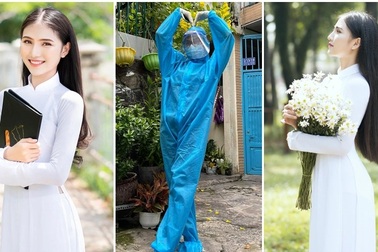 Hoa khôi Thùy Trang: "Chừng nào Sài Gòn hết dịch, con về thăm nhà"