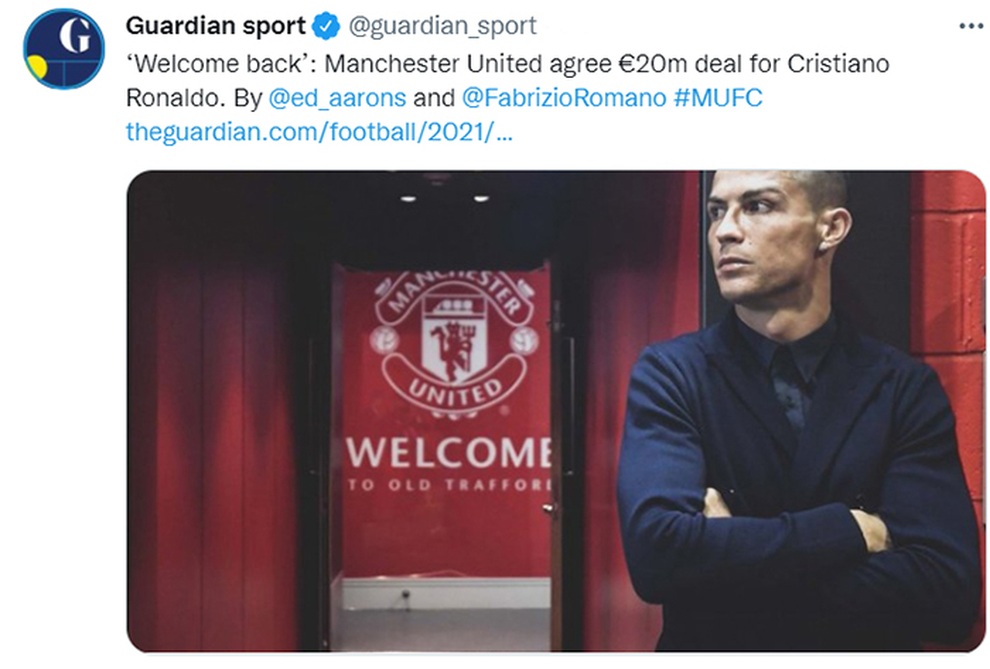Truyền thông Anh chào đón C.Ronaldo trở lại - 5 Truyền thông Anh chào đón C.Ronaldo trở lại - 5