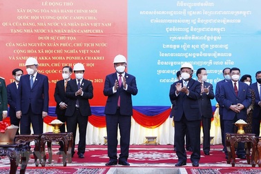 Việt Nam tặng Campuchia công trình tòa nhà hành chính Quốc hội 25 triệu USD