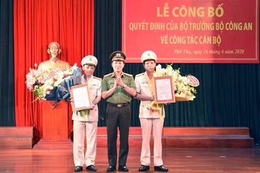 Bộ Công an bổ nhiệm 2 Phó Giám đốc Công an tỉnh Phú Thọ