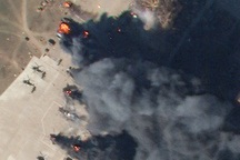 Trực thăng quân sự Nga bốc cháy do trúng hỏa lực của Ukraine