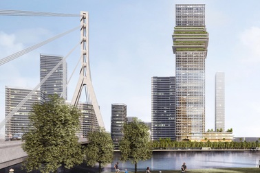 Hiện trạng The Sun Tower - tòa nhà văn phòng mang tính biểu tượng trong khu phức hợp Grand Marina