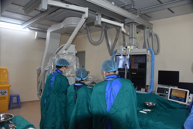 BV Đa khoa tỉnh Vĩnh Phúc triển khai thành công kỹ thuật chụp động mạch vành qua da