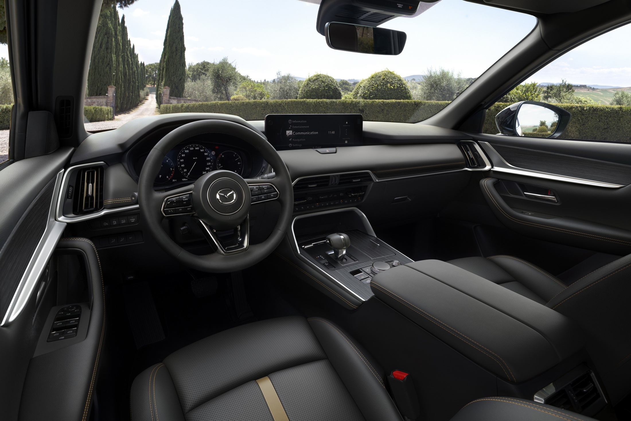 View - Tân binh Mazda CX-80 ra mắt: 3 hàng ghế, chỉ có trang bị động cơ hybrid | Báo Dân trí