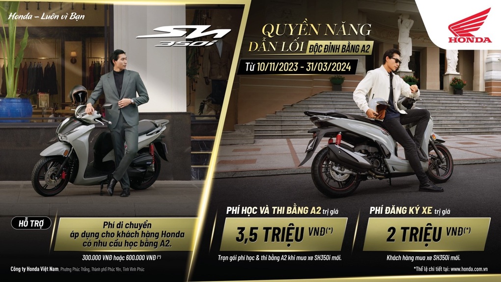 Honda Việt Nam nhân rộng cơ hội sở hữu bằng lái xe A2 cho khách hàng - 1 Honda Việt Nam nhân rộng cơ hội sở hữu bằng lái xe A2 cho khách hàng - 1