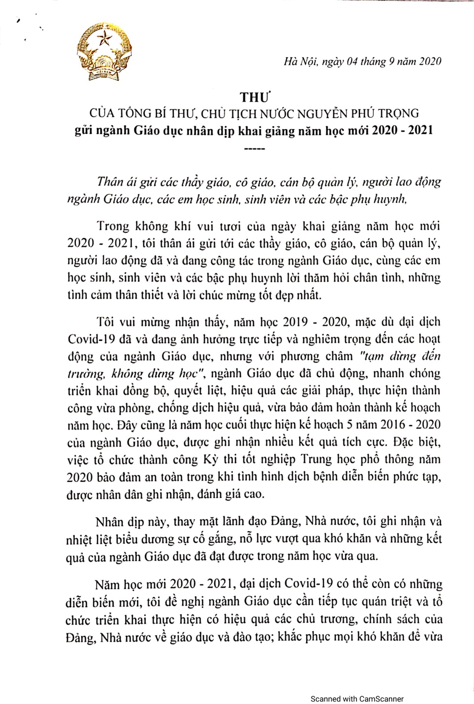 Những khoảnh khắc ấn tượng trong lễ khai giảng đặc biệt “mùa” Covid-19 - 2 Những khoảnh khắc ấn tượng trong lễ khai giảng đặc biệt “mùa” Covid-19 - 2