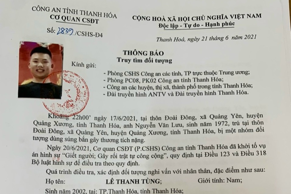 Cảnh sát truy tìm 3 nghi phạm bắn người trọng thương - 1 Cảnh sát truy tìm 3 nghi phạm bắn người trọng thương - 1