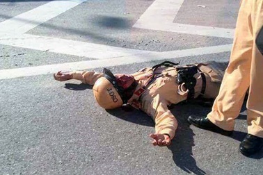 Hà Nội: Truy tìm người lái xe máy tông CSGT trọng thương