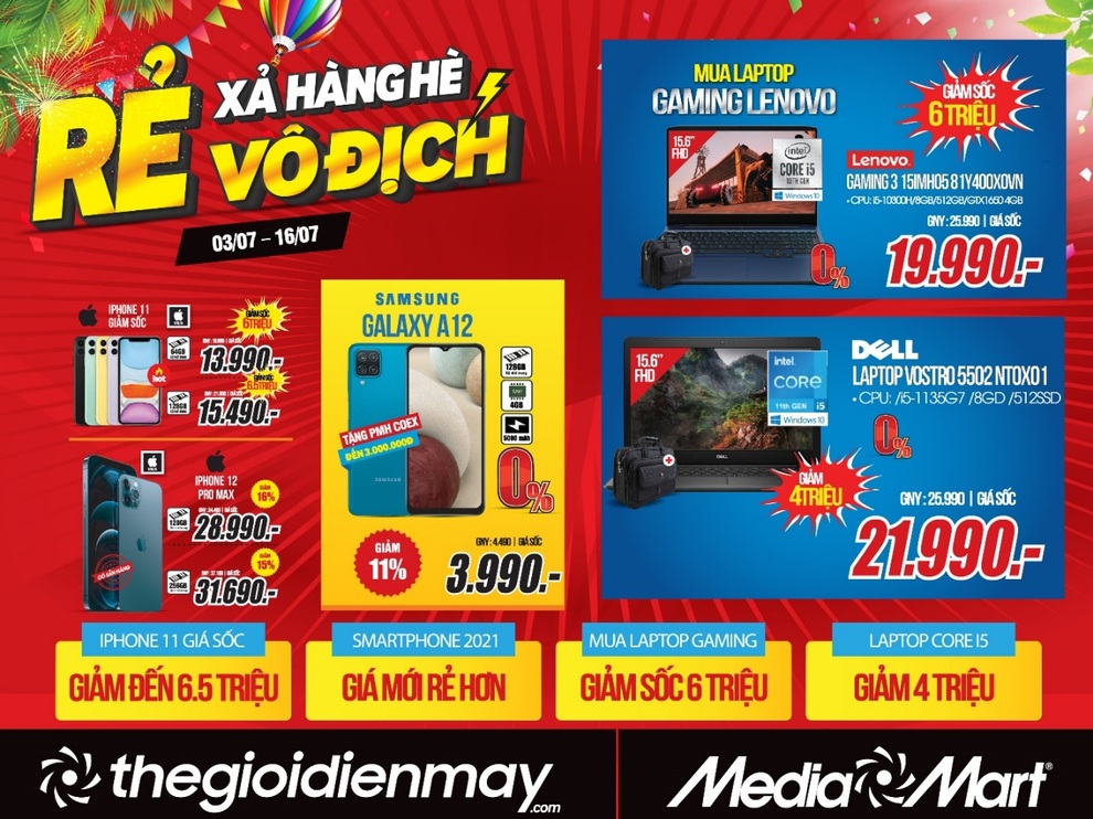 Siêu thị điện máy MediaMart xả hàng hè giảm sốc 50 % - 5 Siêu thị điện máy MediaMart xả hàng hè giảm sốc 50 % - 5