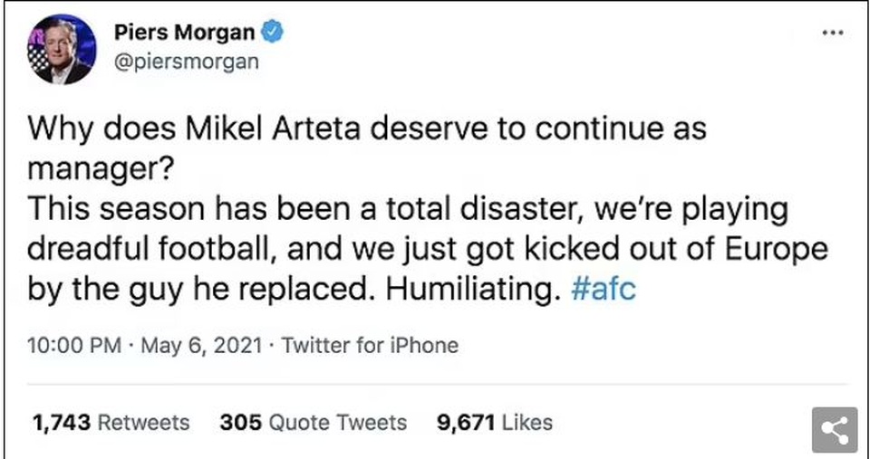 Trắng tay ở Cúp châu Âu, CĐV Arsenal giận dữ đòi sa thải HLV Arteta - 3 Trắng tay ở Cúp châu Âu, CĐV Arsenal giận dữ đòi sa thải HLV Arteta - 3