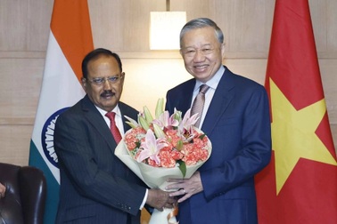 Tổng Bí thư, Chủ tịch nước Tô Lâm tiếp Cố vấn An ninh Quốc gia Ấn Độ Ajit Doval