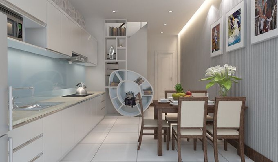 Tuyệt chiêu thiết kế cho ngôi nhà 25m2 vẫn rộng rãi, đầy đủ tiện nghi - 4 Tuyệt chiêu thiết kế cho ngôi nhà 25m2 vẫn rộng rãi, đầy đủ tiện nghi - 4