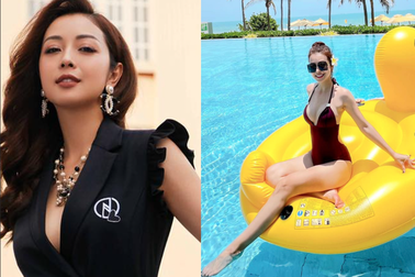 "Gái 4 con" Jennifer Phạm diện áo tắm phô đường cong quyến rũ