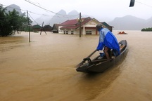Hình ảnh hàng nghìn ngôi nhà nước lũ dâng ngập tận nóc