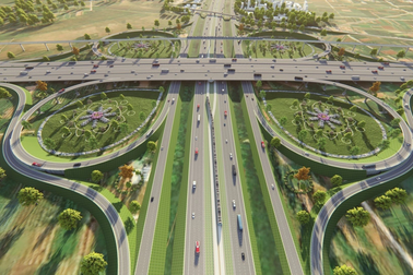 Phối cảnh các nút giao, cầu lớn của vành đai 4 Vùng thủ đô Hà Nội