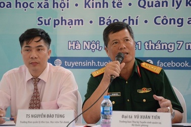 Tỷ lệ chọi nhiều trường quân đội thấp, thí sinh đừng vội đổi nguyện vọng