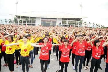 Bạn trẻ Thủ đô sẽ xếp hình chữ “1010 năm Thăng Long - Hà Nội”