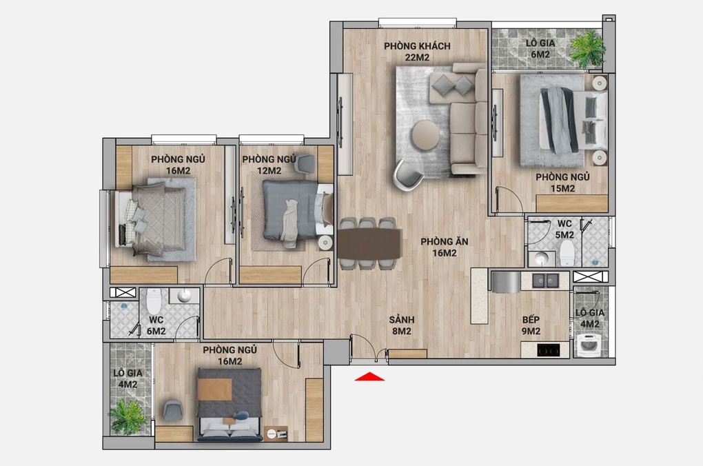 Lợi thế của căn hộ diện tích lớn - 3 Lợi thế của căn hộ diện tích lớn - 3