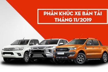 Phân khúc bán tải tháng 11/2019: Vẫn là Ranger