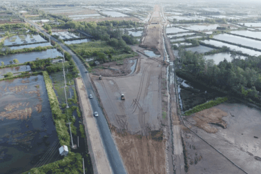 Hình hài điểm cuối cao tốc Bắc - Nam phía Đông ở Cà Mau
