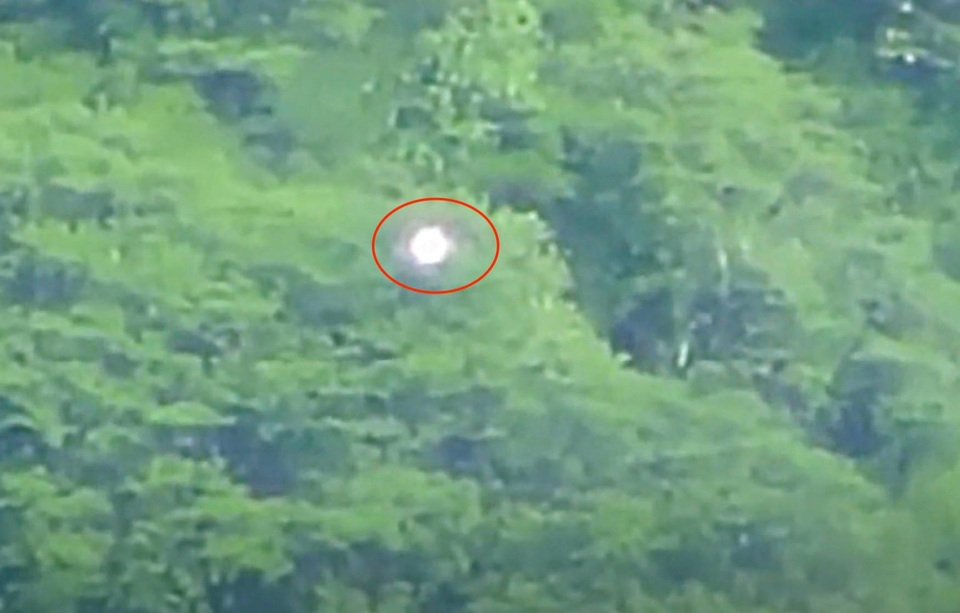 Quả cầu phát sáng kỳ lạ trên một khu rừng ở Mexico - 1