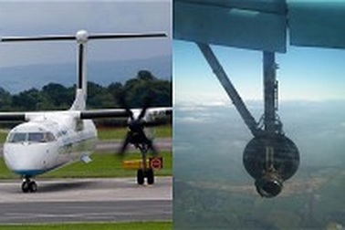 Máy bay bị rơi bánh trong lúc cất cánh