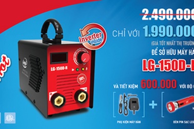 Trải nghiệm và nhận quà may mắn từ thương hiệu máy hàn điện tử LEGI tại Vietbuild Home 2014