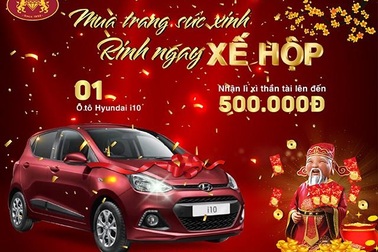 Tưng bừng khuyến mãi, mua trang sức - trúng ô tô Hyundai i10 cùng Bảo Tín Mạnh Hải