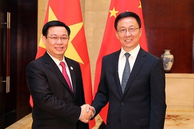 Phó Thủ tướng Việt Nam - Trung Quốc: Nghiêm túc tuân thủ nhận thức chung về Biển Đông