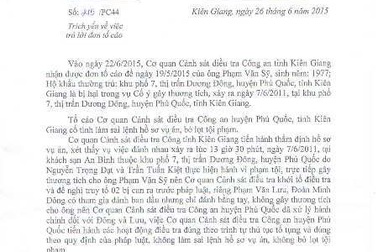 Vụ côn đồ đánh hội đồng người dân: Công an tỉnh Kiên Giang kết luận không bỏ lọt tội phạm (?!)   