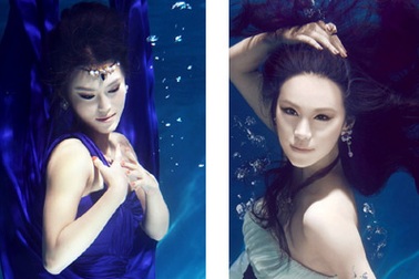 Ấn tượng với bộ ảnh dưới nước của người đẹp Hoa ngữ