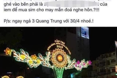 Sở TT&TT phản hồi việc người đàn ông đăng ảnh đèn nghệ thuật cạnh ảnh quần lót