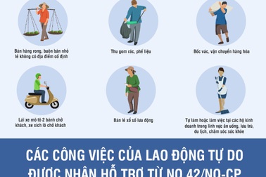 Infographics: Nhóm lao động tự do nào được hỗ trợ từ gói 62.000 tỷ đồng?