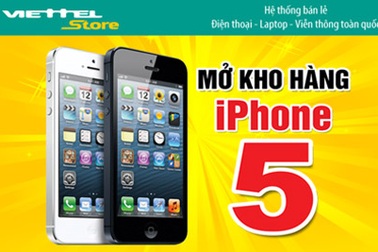 Mở kho hàng iPhone 5 tại Viettelstore