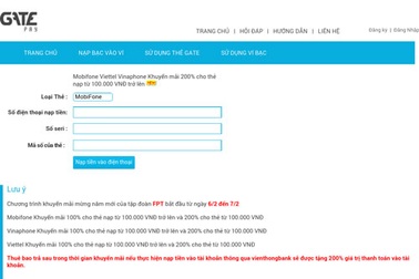 Mất tiền triệu vì nạp tiền khuyến mãi