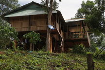 Vợ Chánh án TAND huyện tháo dỡ nhà sàn xây trái phép trên đất rừng