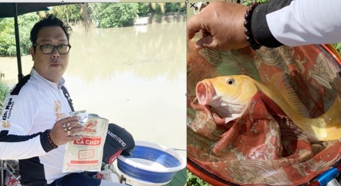 Anh Trần Đăng Khoa và người bạn dùng cần câu tay để tìm lại cảm giác “chinh phục” các loại cá.