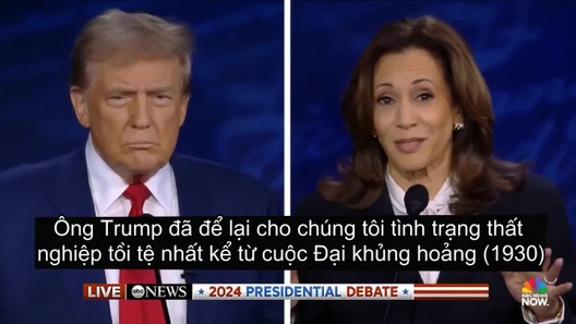 Những điểm nhấn trong cuộc tranh luận "nảy lửa" Harris - Trump