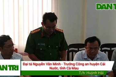 Công an huyện Cái Nước thông tin vụ việc.