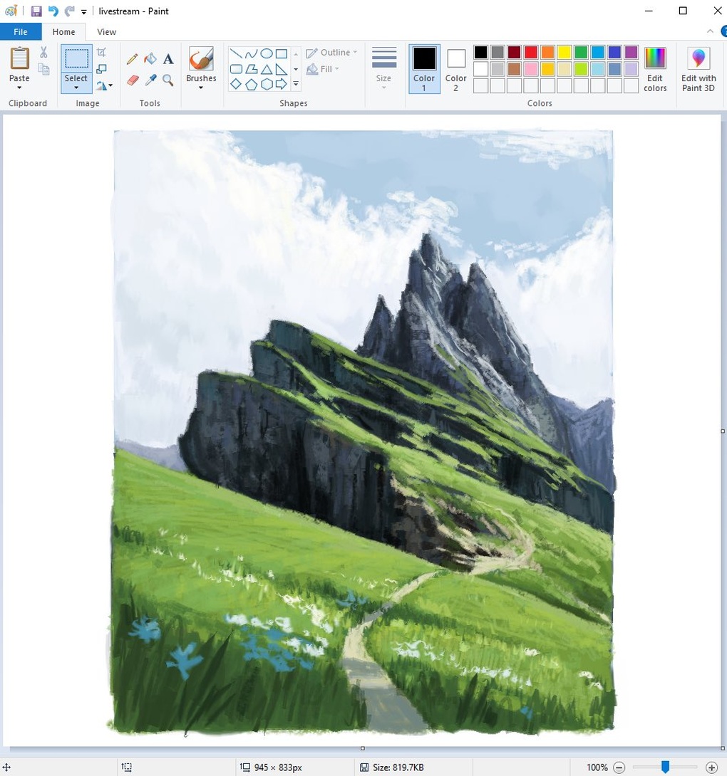 Khó tin những bức họa tuyệt đẹp này vẽ bằng phần mềm Microsoft Paint - 7