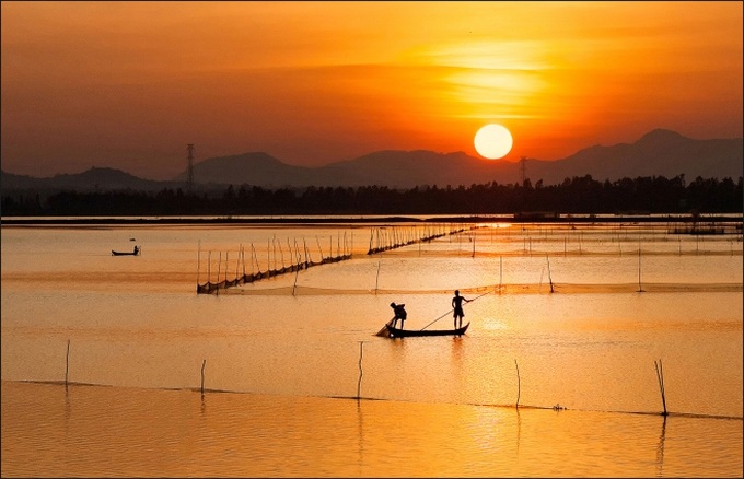 Tác phẩm “Chiều vàng”, chụp ở Trà Sư, Tịnh Biên